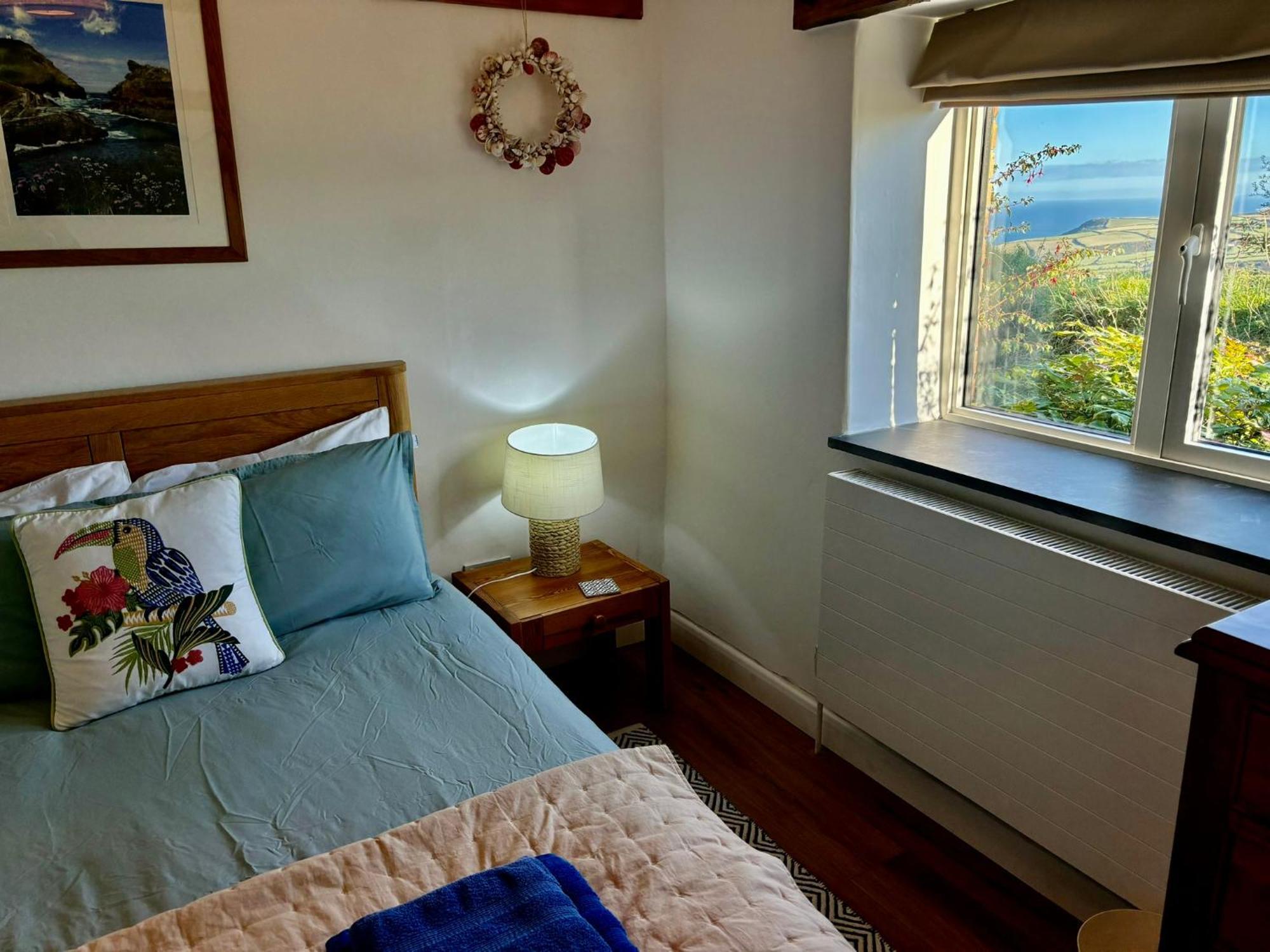 Polrunny Farm Seaberry Cottage With A Sea View And Log Burner Боскасл Экстерьер фото